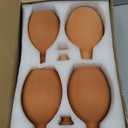 4 Pcs Large Terracotta Watering Pots 50 oz Ollas Self-Watering Pots with Lids Terracotta Watering Globes Bulk Plant Irrigation System for Indoor Outdoor Plants Garden Beds