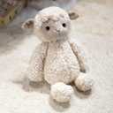 Realistic Lamb Plush 8.5 inch Small Size Cute Sheep Stuffed Animal Doll Ultra Soft Plushies Toys Kawaii Gifts for Kids Adults Beige
