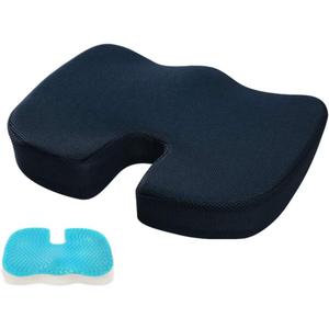 Gel Comfortable Orthopedic Support Seat Cushion,Ergonomic Pain Relief Coccyx Chair Cushion,for Chair Dark Blue