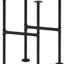 Licperron 2 Pack 30 Inch Industrial Metal Table Legs, Black Pipe Legs for Coffee Desk Furniture