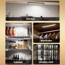1 Pack Under Cabinet Lights Motion Sensor Closet Lighting Always-on LED Closet Lights Wireless USB Charging,LED Rechargeable Light Bar Night Light for Wardrobe, Kitchen, Stairs
