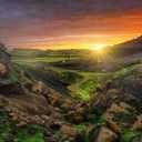 Jigsaw Puzzles 500 Pieces for Adults Puzzle Sun Over Island Each Piece is Unique - for Home Decor Room Decor