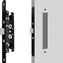 Storm Door 2 Point Bolt Mortise Lock Body Black,Fit Pella Storm Door Handleset Part, Lock Only