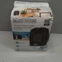 BLACK+DECKER Personal Ceramic Heater, Space Heater for Office Desk, Home Office & Personal Use Desk, 2 Heat & Fan Only Settings, Adjustable Thermostat, BHDC201, Black