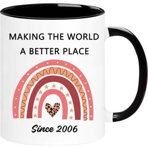 WOSIWULA 20th Birthday Mug, 2006 Vintage 20th Birthday Gifts for Women, Men, Her, Him, Wife, Husband, Sister, Brother, Friends, 20 Year Old Birthday Gifts Presents Cup Decorations