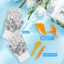 Reflexology Socks with Massage Tools and Gloves, 2 Pair Foot Massage Socks, 1 Pair Gloves, 4 Massage Tools, Acupoint Massage Tool Sets for Man and Women
