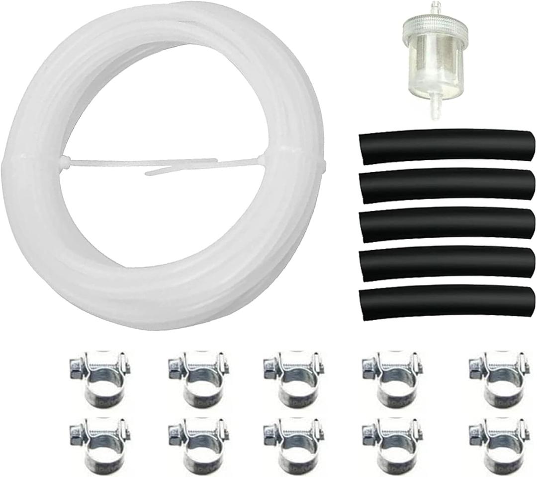5M Fuel Tank Hose Clip Kit Fit for Eberspacher and Webasto Heater, Fuel Hose Clip Filter Pipe Line Kits, for Diesel Heater Fuel Line Replace 1320399A 35320A, Diesel Heater Accessories