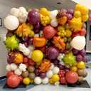 Fall Balloon Arch Garland Kit, 157pcs Retro Yellow Heliotrope Ivory White Brown Balloons with Acorn Maple Pumpkin Foil Balloons for Autumn Little Pumpkin Baby Shower Thanksgiving Hello Fall Decor