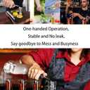 Pafusen 24 Pack Liquor Bottle Pourers, Liquor Pour Spout for Liquor Bottles, Stainless Steel Olive oil Dispenser Spout, Alcohol Pourer Spouts Dust Caps Covers Fixed, Gold