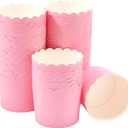 DecoPac Sachet Pink Scalloped Baking Cups, Pack of 50, Perfect For Delicious Cupcakes, Delicate Scalloped Edge, 50 Oven Safe Cupcake Cases,50 Count(Pack of 1)