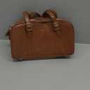 Keyli Swing Zip Shoulder Bag Fashion Purses for Women, Leather Shoulder Handbag Top-Handle Hobo Bags with Adjustable Strap (1.0-brown-double Zip)