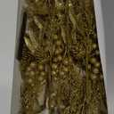 Winlyn 35 Pcs Christmas Artificial Poinsettia Flowers Picks and Artificial Leaves Sprays Gold Glitter Christmas Floral Picks for Gold Christmas Tree Holiday Centerpiece Wreath Garland Decorations