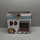 Baker's Friend 4-slice Panini Press Grill Cheese Sandwich Maker, Electric Grill Indoor with Temperature Setting, Opens 180 Degrees, Dual Non-stick Surfaces, 4-circle Silicone Mold, Reversible Plates