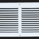 Fits 24x6 Duct Opening Stamped Steel Return Air Grille Vent Cover Grille for Sidewall and Ceiling in White Surface Dimensions: 25.75"W X 7.75"H (24" W x 6" H Duct Opening)