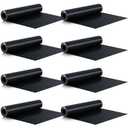 Pangda 8 Rolls 16 ft x 19.69 Inches Black Under Deck Drainage System Bulk HDPE Waterproofing Membrane Trough Black Rain Deck Drainage System Trough Unders Systems Outdoor for Underdeck Ceiling