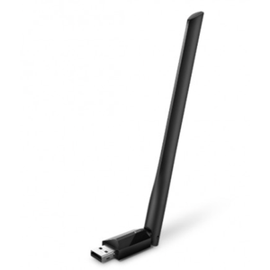 TPLink AC600 USB WiFi Adapter for PC (Archer T2U Plus) Wireless Network Adapter for Desktop with 2.4GHz, 5GHz High Gain Dual Band 5dBi Antenna, Supports Win11/10/8.1/8/7/XP, Mac OS 10.910.14, Black, USB Plug Bent