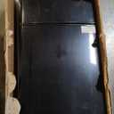 FLS-80-BLACK-D, Small Refrigerator with Freezer, Retro Fridge with Dual Door for Garage, Dorm,Bedroom, Office, Apartment, Black
