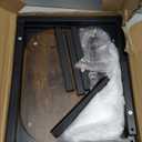 C-Shaped Side Table for Couch - Small Coffee Stand Sofa Tray Desk with Metal Frame and Waterproof Scratch Resistant, Modern End Accent for Living Room, Bedroom, Small Spaces, Rustic Brown