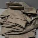 LAMIT 100% Blackout Natural Linen Curtains, 72 Inches Linen Textured Thermal Bedroom Curtains Back Tab and Rod Pocket Neutral Panels with White Liner for Farmhouse, 2 Panels, 52 x 72 Inch, Taupe