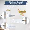 200PCS Self Drilling Drywall Anchors with Screws Kit, Multifunctional Drywall Anchor with Sheetrock Screws - Easy Installation Metal Expansion Bolts, No Drill Needed, Hold 70LB for Wall Hanging