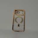 Glitter for iPhone 17 Pro Max Case with Eye-catching Integrated Lens Protection, [Sparkly Bling Back Panel] [Seamless Work with Magsafe] Cute Women Girly Case for iPhone 17 Pro Max Desert Titanium