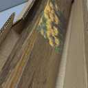 RICHFOCUS Picture Ledge Shelf, 55 inch Floating Shelves Set of 2, Wood Wall Shelves with Lip, Wall Decor Storage for Bedroom Living Room Bathroom Kitchen Nursery Photo Picture, Rustic Brown