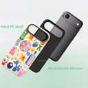 Compatible with iPhone Air Case 6.5, Cute Patterns Shockproof Protective Aesthetic Phone Case with Stylish Designs for Women Girl, Fruit Lemon European Summer Collage