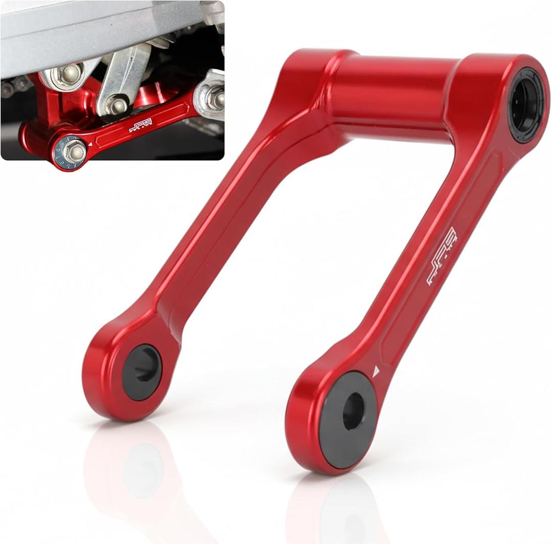 JFG RACING CRF250L Adjustable Lowering Link Kit 7075 Aluminum for CRF250L 2013-2020/CRF250L LD 2017-2020/CRF250RALLY LD 2017-2020 Dirt Bike, RED