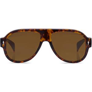 Retro Aviator Sunglasses for Women Men Trendy 70s Vintage Plastic Square Eyewear Tinted Lenses Sunnies