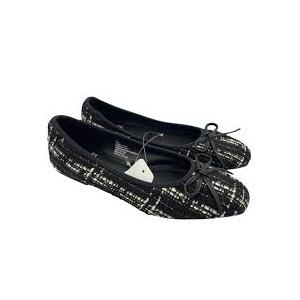 Delicato Bow Woven Ballet Flats, Size 11