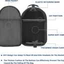 Carrying Case Made for Quest 3/ Quest 2/Vision Pro. Waterproof Travel Sling Quest 3 Bag for VR All-in-One Gaming Headset and Touch Controllers Accessories with DIY Main Compartment and Thicken Pad (Black)