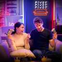 Friends TV Show Neon Signs Dimmable Pivot Neon Sign for Wall Decor, Sofa Neon Light Sign for Bedroom Living Room LED Friends Themed Party Decorations for Birthday Christmas Gifts