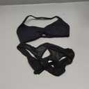 OMKAGI Halter Sports Bras for Women Padded Strappy Bra Open Back Workout Gym Crop Small