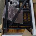 ROOMTEC Furniture Style Large Dog Crate with 360 & Adjustable Raised Feeder for Dogs 2 Stainless Steel Bowls -End Table House Pad, Indoor Use,41" L X 24" W 36" H, Classic Brown