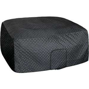 Tlswshsy 72''x27'' Square Insulated Inflatable Hot Tub Thermal Cover, Energy Efficient Hot Tub Cover with Zipper Door, Inflatable Hot Tub Full Coverage for Keeping Warm Extra Insulation and Dustproof