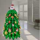 Christmas Santa Claus Balloon -Christmas Balloons Tree 4D Xmas Party Decorations, Self-Standing Balloon inflate with air Mylar Foil Balloons for Party Indoor Decorations