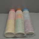 Kochorie 120 Pack 6oz Pastel Paper Ice Cream Cups with Spoons Colorful Party Paper Cups Disposable Dessert Sundae Bowls for Ice Cream Snacks Picnic Party Supplies