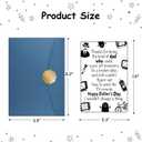 4 x JWSCYSY Funny Father's Day Card for Dad, Fathers Day Gift from Son, 5.3x8 Folded Card with Envelope & Sticker Happy Fathers Day Decorations.