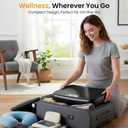TISSCARE Vibration Plate Exercise Machine Mini Vibrating Plates for Sedentary Users, Helpful for Lymphatic Drainage and Weight Loss, 400Lbs Capacity Full Body Power Shake Workout Platform for Home