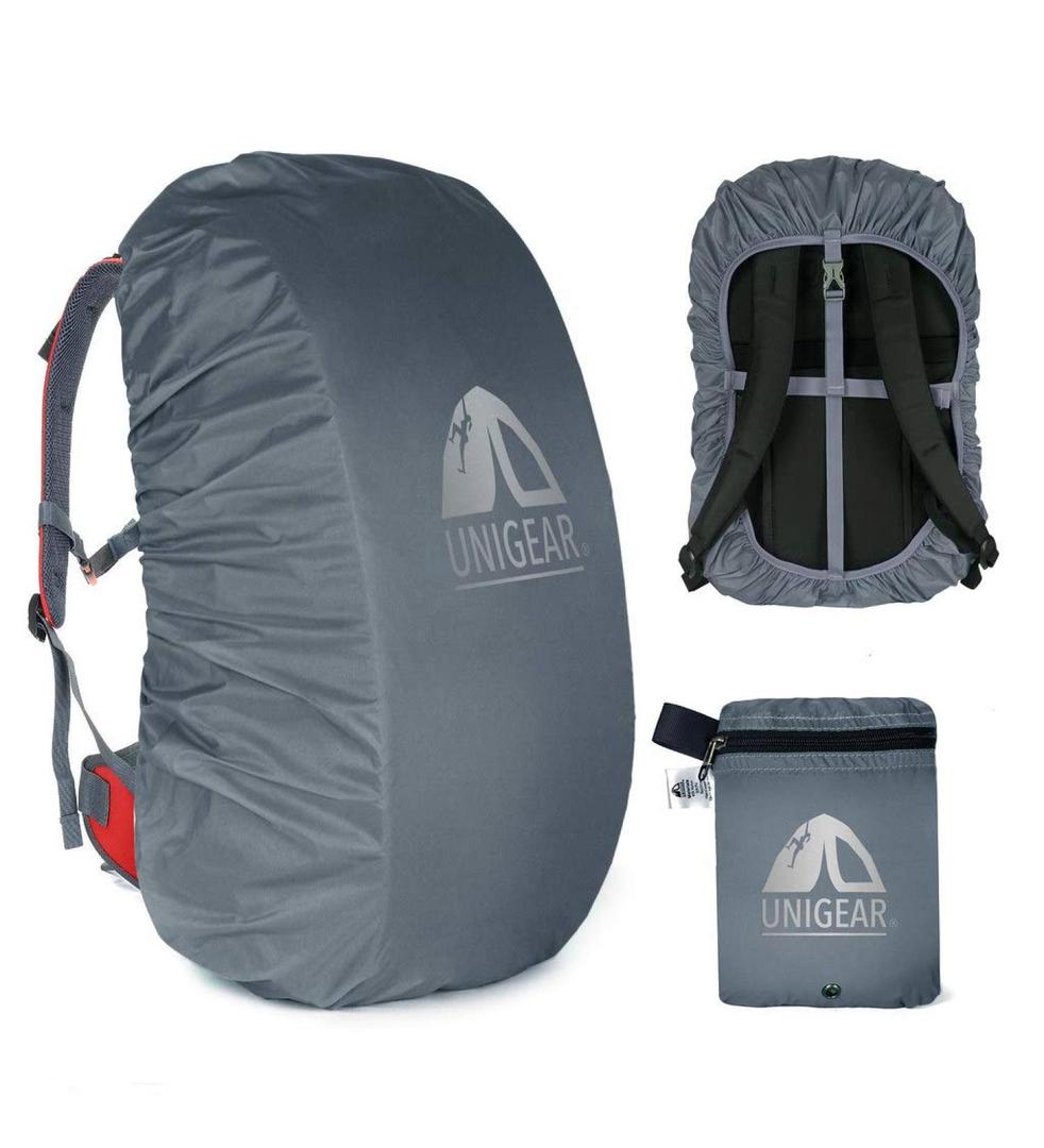 Unigear Backpack Rain Cover Waterproof Rating 5000mm, Ultraportable and Durable with 2 Anti-Slip Buckle Strap, Integrated Carry Pouch Design