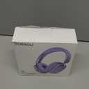 RORSOU C6 Active Noise Cancelling Headphones, Wireless Over Ear Bluetooth Headphones, 60H Playtime, Lightweight Folding Deep Bass Comfort Fit Ear Cups Headset with Mic for iPad/Travel/PC/Home Purple