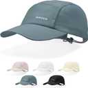 Sukeen Lightweight Sun Hat for Women Men,Quick Drying Baseball Cap UPF50+ Running Hats Foldable Sport Cap for Outdoor Daily, Grayish Blue