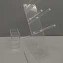 Acrylic Coffee Cup and Lid Organizer, Adjustable Cups and Lid Holder, 5 Compartment Coffee Cup Holder for Disposable Paper Plastic Cups, Coffees Bar Organizers accessories