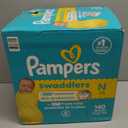 Pampers Swaddlers Diapers, Size 0 (up to 10 lbs), 140 Count, Absorbent, Keeps Baby Dry and Comfortable, Skin Safe Disposable Baby Diaper (Newborn)