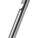 Hamans Titanium Ballpoint Pen 5.33 Push Pen Clip to Retract Refill Pocket Pen for Everyday Carry Compact Size (Silver)