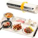 Warming Mat for Food,Food Warming Mat,Electric Warming Tray for Buffets Party and Home Daily Use,Heating Fastly in 10s,Portable Design,Timed Function for Your Family. (26x15 Inch, Cream White)