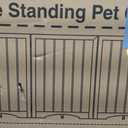 Free Standing Dog Gate Indoor, Foldable Dog Gate for Doorways Stairs Hallways, 3-Panel Freestanding Pet Gate with Support Feet for Stability, Folding Puppy Gate Easy to Move, Doggy Gate 54"x24", 3-Panel, 24"Tall