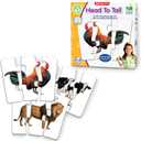 The Learning Journey: Match It! Head to Tail - 20 Self-Correcting Animal-Themed Puzzle Sets - Matching Puzzles for Children Ages 3-6 Years (40 Pieces)