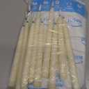 24 Pcs Flameless LED Taper Candles Battery Operated Candles 8.58'', 9.69'', 10.98'', 12.91'', 12.8'' Flameless Candlesticks Flickering for Halloween Christmas Church Wedding(Ivory)