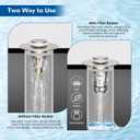 Hibbent 2 Pack Upgraded 3 in 1 Bathroom Sink Drain Strainer, Universal Pop Up Stopper with Removable Stainless Steel Filter Basket Hair Catcher, Sink Plug for 1.1''~2.36'' Basin, Brushed Nickel